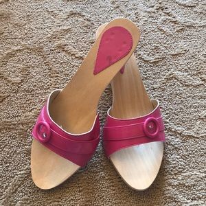 Super cute bright pink shoes from Paris, France